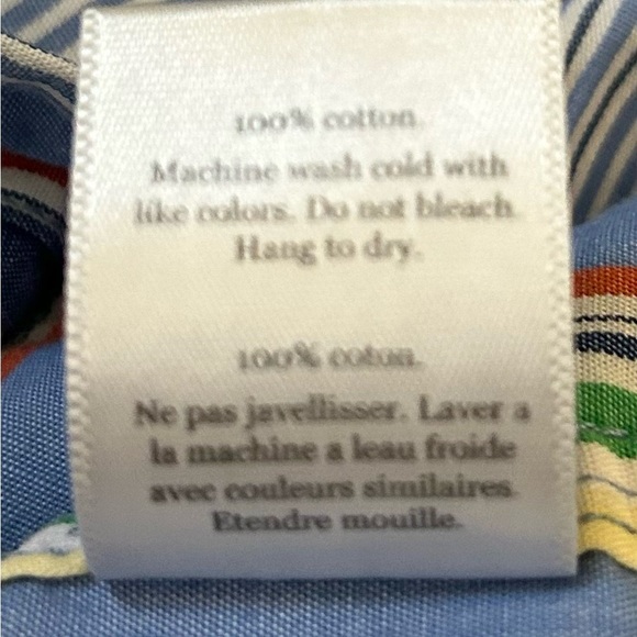 Publish Short sleeves Button Up Blue Yellow Stripes
100% Colton Size XL - Picture 8 of 9
